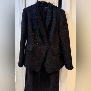 Cold weather? Warm suit! WHBM Tweed Set